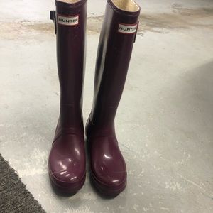 Hunter tall rain boots